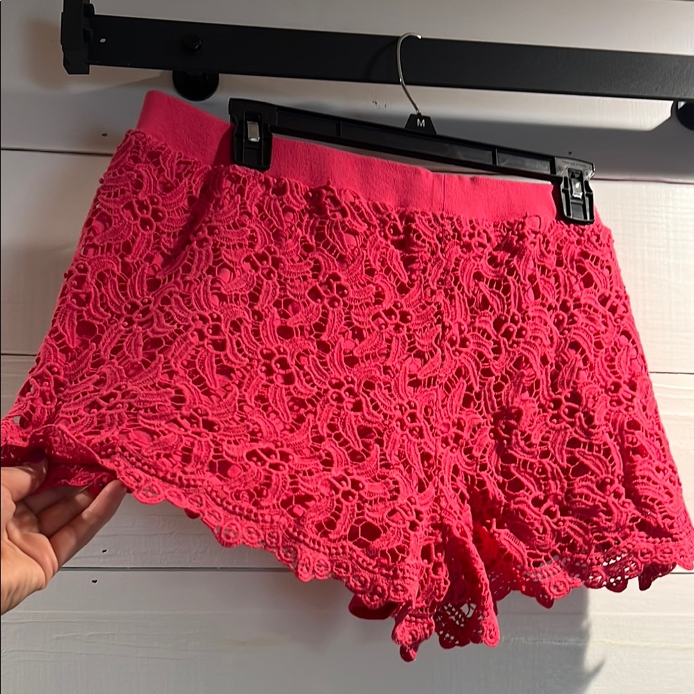 Lilly Pulitzer Pink Lace Shorts size XL - Picture 5 of 8
